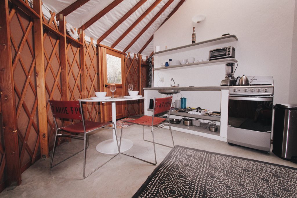 Yurt kitchen Pro Windsurf La Ventana